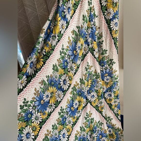 Anthropologie Dress Sonaya Daisys Floral Halter Maxi Linen Size 0 - Picture 10 of 13